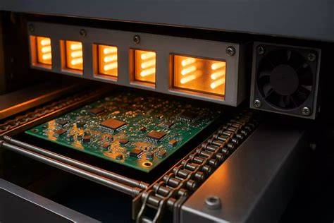 Reflow krosnis ir AOI sistema