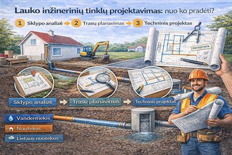 Inžinerinių tinklų projektavimo svarba