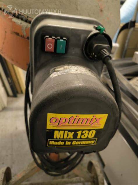 Infografika: Optimix Mix 130 operacinės nuostatos