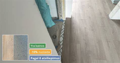 Infografika: Laminato vs vinilo dangų charakteristikos