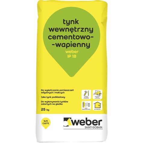 Infografika: Cementinio-kalkinio tinko Weber IP18 taikymo sritis ir sluoksnių struktūra