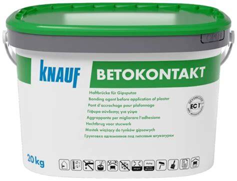 Schema: Knauf Betokontakt naudojimo sritys namų apdailoje
