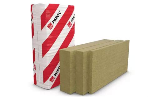 Schema of three-layer masonry wall with PAROC WAS 50 insulation
