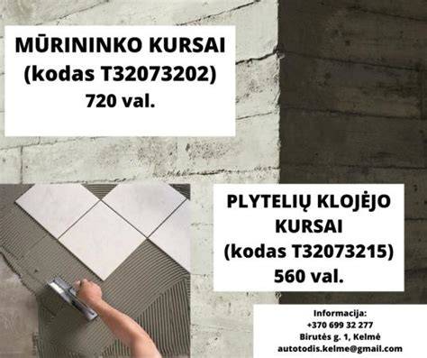 Infografika: kaip pradėti darbą plytelių klojėju Nyderlanduose