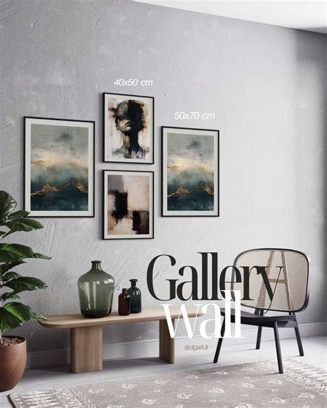 Galerijos sienos išdėstymo šablonas