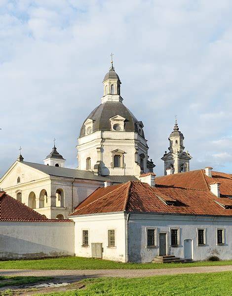Pažaislio bažnyčios įspūdingas šešiakampis kupolas ir fasadas