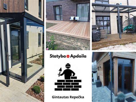 Infografika - Aliuminio stoginės konstrukcija, medžiagos ir montavimo grandys