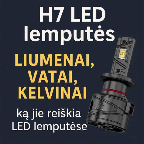 Valdymo blokų išdėstymas LED lemputėse