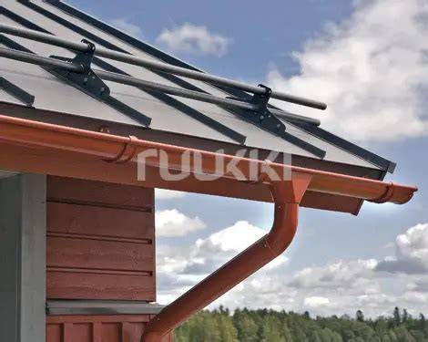 RUUKKI latakai ir lietvamzdžiai - 125/90 ir 150/100 sistemos vaizdas
