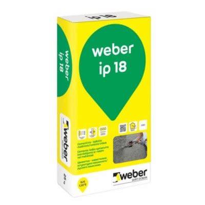 Weber IP 18 tinko taikymo schema mašinomis