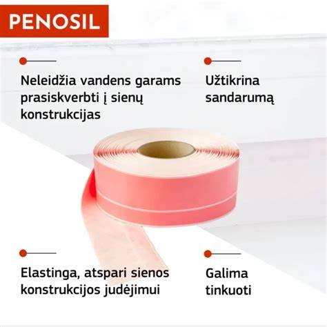 Vidinė sandarinimo juosta proceso schema