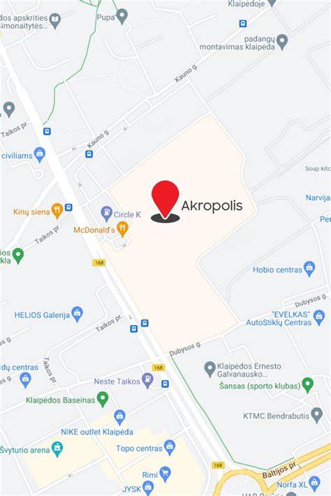 ERMI parduotuvių žemėlapis