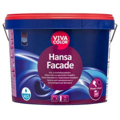 Hansa Facade silikoniniai dažai padidina atsparumą vandeniui