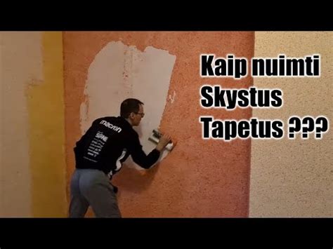 Skystų tapetų dengimo procesas