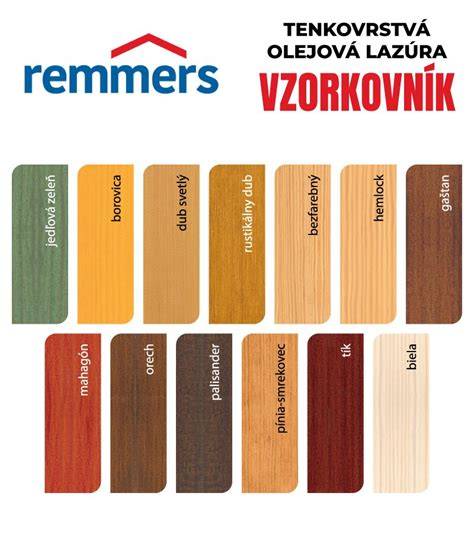REMERS HK Lasur - spalvų paletė ir skaidrios dangos demonstruojama nuotrauka fasado plokštumoje