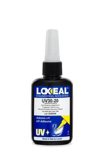 Grafikas: LOXEAL UV 30-20 ir LOCA TP-2500 charakteristikos
