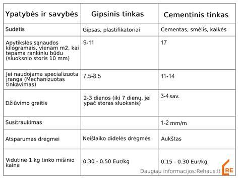 Infografika: Cementinio tinko paruošimo rekomendacijos