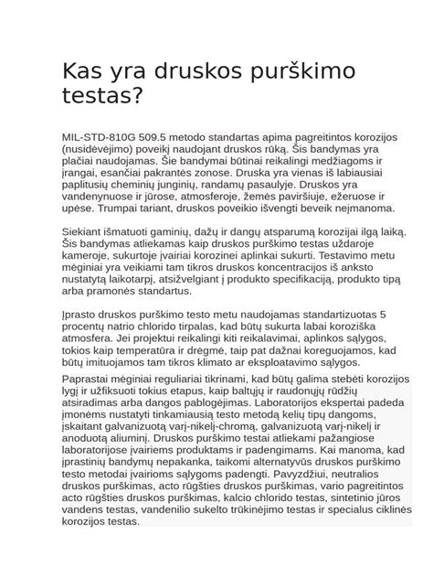 Druskos purškimo bandymų kamera