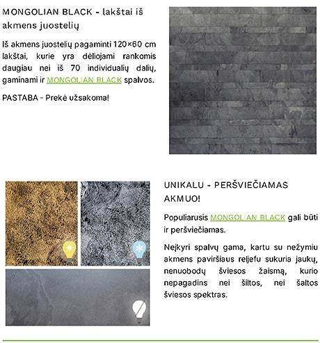 Infografika: Lankstaus akmens klijavimo žingsniai (parengtas planas)