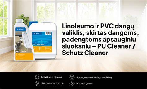 Gamybos žymės ir prekių ženklų pavyzdžiai linoleumo/PVC dangoms