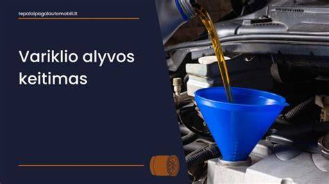 Priežiūros grafikas: alyvos keitimas, filtrų keitimas ir patikra