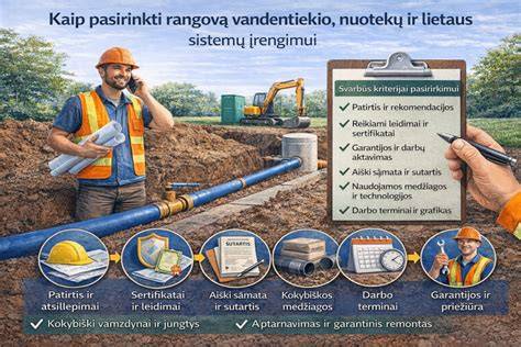 Infografika: vandentiekio ir nuotekų sistemos komponentų santykiai