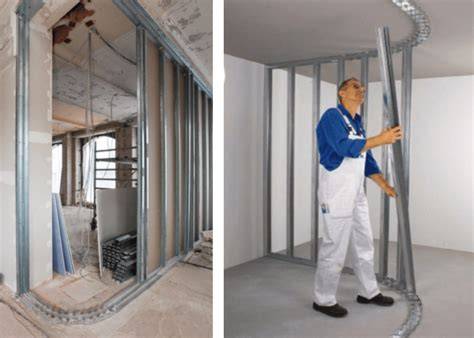 Knauf Sinus profiliai schematiškai