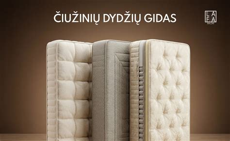 Infografika: Čiužinių dydžių atitikimas lovoms