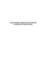 KLINKERIT gamybos technologija