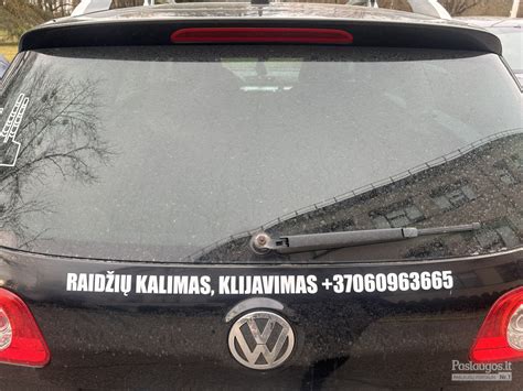 Reklaminės ir automobilių lipnios plėvelės - pavyzdžiai