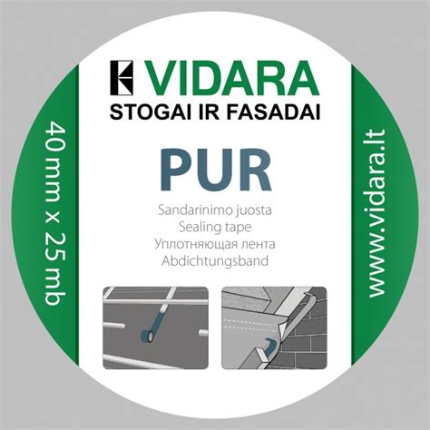PUR sandarinimo juosta - stogo ir plėvelių sandarinimo taikymas