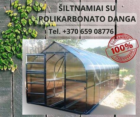 Infografika: Polikarbonato šiltnamio struktūra ir skirtingų dangų palyginimas