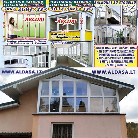 Infografika: lyginimas tarp aliuminio ir plastiko balkonų stiklinimo