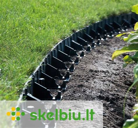 Infografika: Plastikiniai vejos borteliai - naudojimo būdai ir pritaikymo vietos