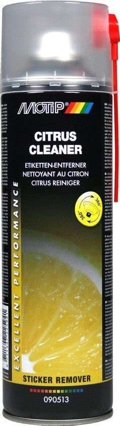 Motip Citrus Cleaner ir Motip Sticker and Glue Remover Spray - purškiamos klijų valymo priemonės, skirtos lipdukams ir klijams nuimti nuo skirtingų paviršių