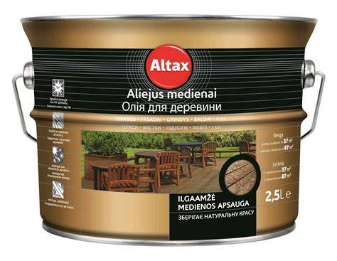 Aliejus medienai - priemonė ilgam seniui lauko konstrukcijoms apsaugoti