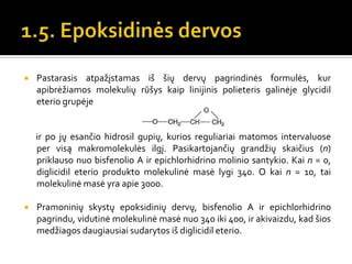 Infografika: Epoksidinių dervų rūšys ir jų taikymas