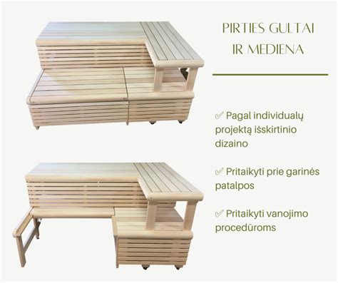 Pirties gultai iš liepos ir juodalksnio