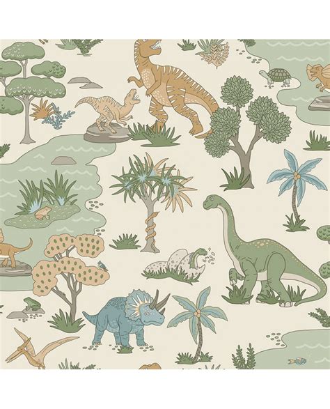 Vaikiški tapetai su dinozaurais - informacinė iliustracija