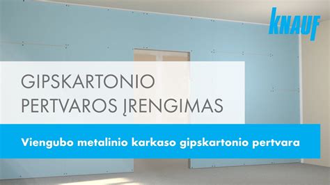 Gipskartonio arba metalinio karkaso struktūros pavyzdys