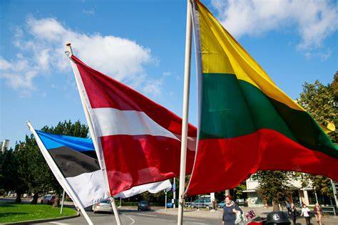 Baltijos kelias simbolinė grandinė nuo Talino iki Vilniaus
