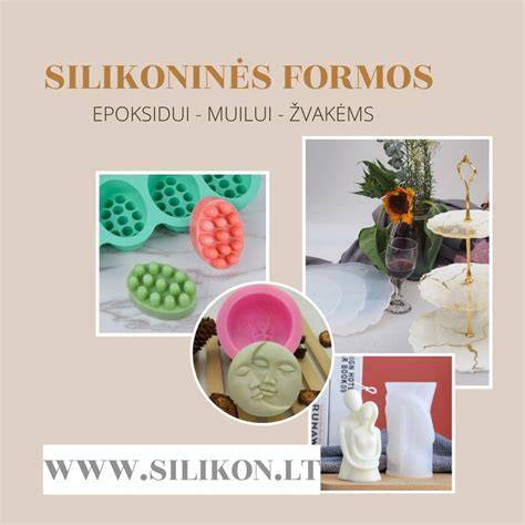 Infografinė schema: Silikono formų privalumai