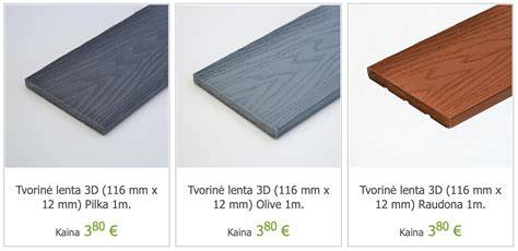 WPC tvorinės lentos - tekstūrų įvairovė ir medžio imitacija