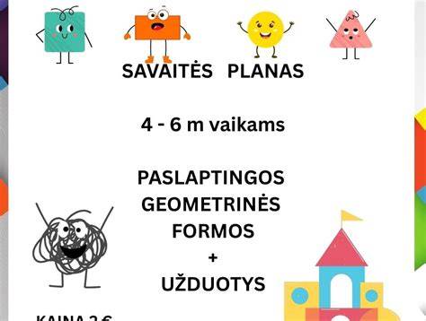 Žaidimų planas: maskuojamoji juosta ir geometrinės formos