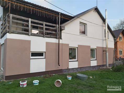 Pastoliai fasado šiltinimo darbams ir paruošiamieji darbai.