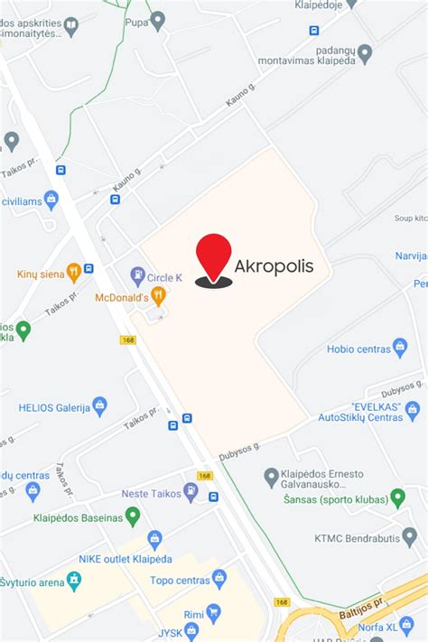 JYSK parduotuvių žemėlapis