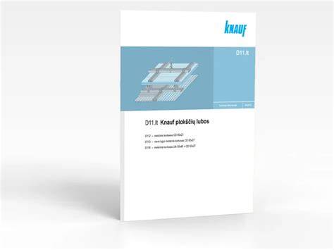 Knauf plokščių tipų schematika