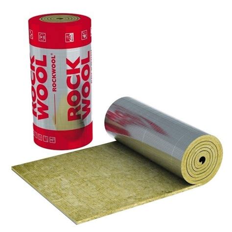 Rockwool kevalų išvaizda ir aliuminio folija su užrašu
