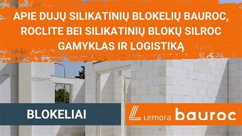 ROCLITE blokelių sandara ir porų konstrukcija