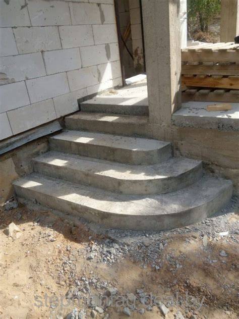 Betoninių laiptų konstrukcijų betonavimo proceso schema